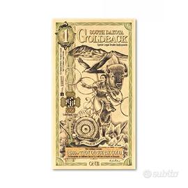 1 South Dakota Goldback Banconota Oro, 1/1000 oz