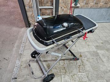 bbq weber traveler gas barbecue
