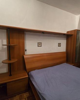 Letto matrimoniale legno nazionale con struttura 