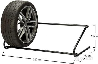 Supporto murale per 4 pneumatici