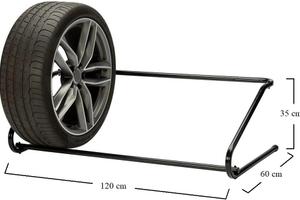 Supporto murale per 4 pneumatici