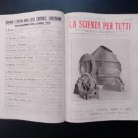 24 riviste La scienza per tutti anno 1919 completo