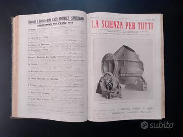 24 riviste La scienza per tutti anno 1919 completo