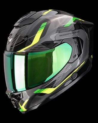 Scorpion EXO-1500 Air Sleek Black-Green Taglie: S,