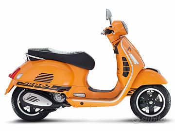 ADESIVI NERO LUCIDO VESPA GTS 125 250 300 SUPER TR