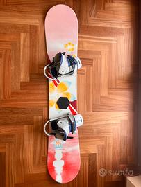 Snowboard Burton Sterling 144 + attacchi + sacca