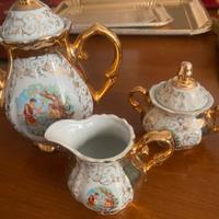 servizio da caffè o tè in porcellana, 