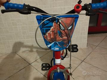 Bici Spiderman Bambino con rotelle