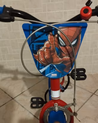Bici Spiderman Bambino con rotelle