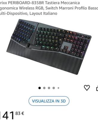 Tastiera Meccanica Ergonomica Periboard 835BR