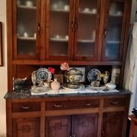 CREDENZA ANTICA CON ALZATA – FINE '800/PRIMI '900