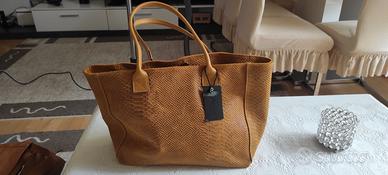 Borsa donna Flacco Roma vera pelle nuova