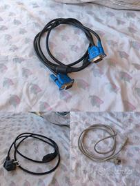 Lotto Cavi PC, VGA, Alimentazione Schuko 