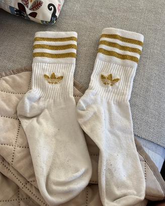 Calzini Adidas originals  oro glitter -nuovi