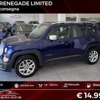 Jeep Renegade 1.6 Mjt 120 CV Limited FINANZIABILE