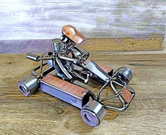 Scultura viti e bulloni GO-KART