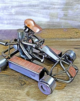 Scultura viti e bulloni GO-KART