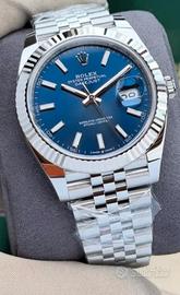 Orologio datejust 41 mm 126334 blu jubilee