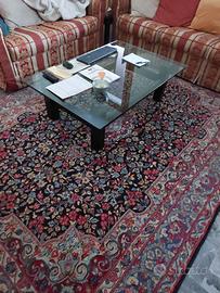 Tavolino in legno e cristallo +2 regali