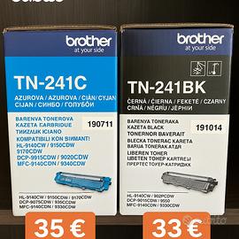 Cartucce toner Brother TN-241C e TN241B nuove orig