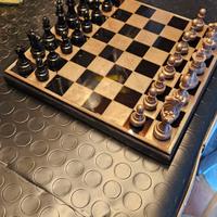 Scacchiera resina base legno