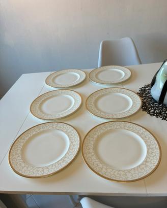Sei piatti piani Celestial Gold Wedgwood