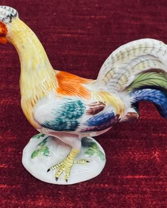 Gallo in porcellana Meissen