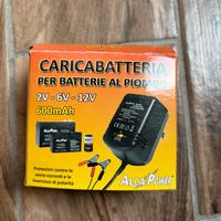 Caricatore per batterie al piombo 2V 6V 12V 600mAh