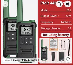 Radio trasmittente mod. BAOFENG F22