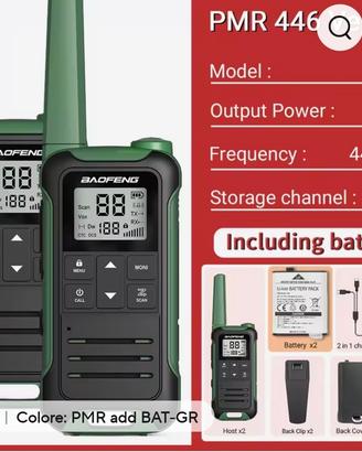 Radio trasmittente mod. BAOFENG F22
