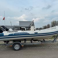 Gommone famiglia e pesca capelli tempest 626