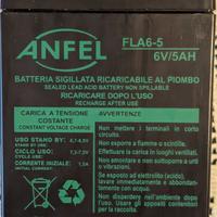 Batteria ricaricabile piombo AGM 6v