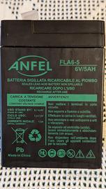 Batteria ricaricabile piombo AGM 6v