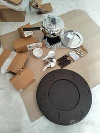 Set fonduta Alessi, nuovo
