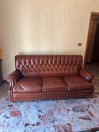 Divano pelle Frau vintage