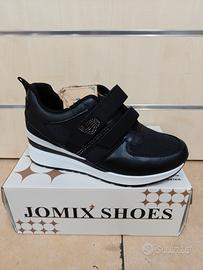Sneakers 39 Zeppa Nere Comode Donna ginnastica 