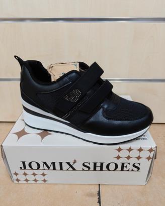Sneakers 39 Zeppa Nere Comode Donna ginnastica 