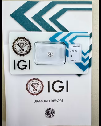 Diamante Naturale 0.50 ct Sigillato IGI