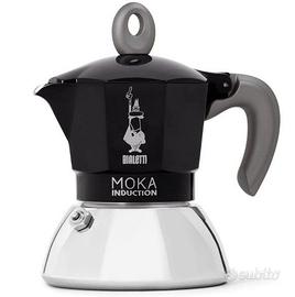 Moka Induction, 2 Tazze (100 ml), Adatta a Tutti i