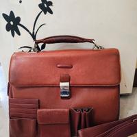 borsa da lavoro Piquadro in pelle 