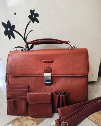 borsa da lavoro Piquadro in pelle 