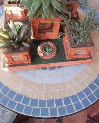 fioriera in terracotta per piante grasse