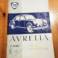 Libretto uso e manutenzione Lancia Aurelia 2 serie