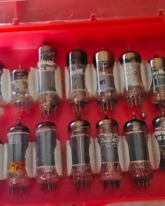 N. 20 valvole Termoioniche Vintage miste