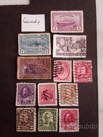 Vecchi francobolli Nord America