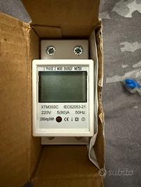 Contatore Energia DIN Monofase 220V 80A