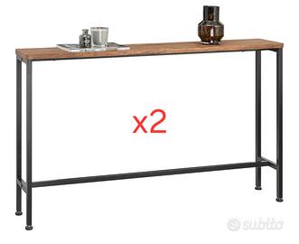 2 Console 120x20 cm per ingresso o dietro divano