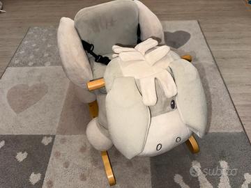 Dondolo peluche Asinello Nattou