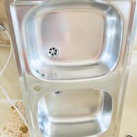 Lavello doppio per cucina 80x50