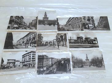 MILANO INIZIO SECOLO XX lotto 10 cartoline Riedite